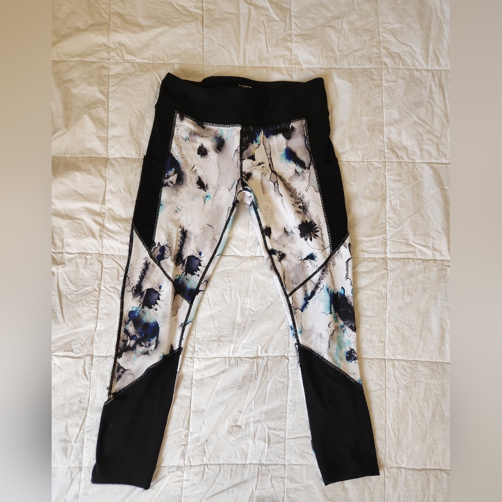 Abstract Print Athletic Leggings